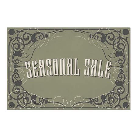 CGSignLab | מכירה עונתית -גותית ויקטוריאנית נצמד חלון ברור | 30 x20